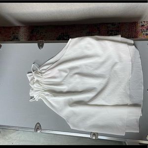 Tyche white high neck blouse